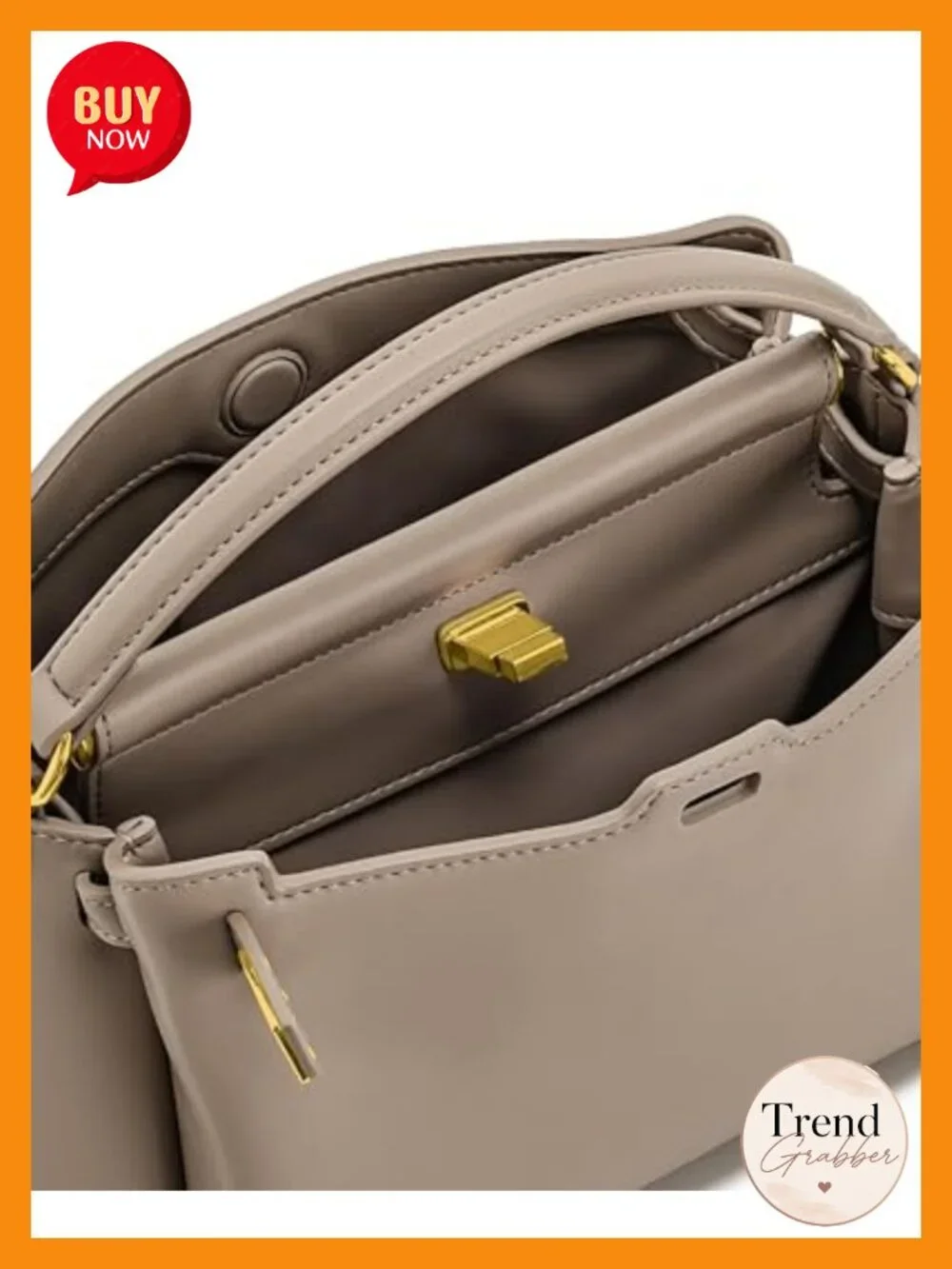 Vegan Leather Top Handle Crossbody Satchel Bag